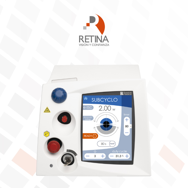 LÁSER ROJO VITRA 810 PARA GLAUCOMA Y RETINA QUANTEL MEDICAL